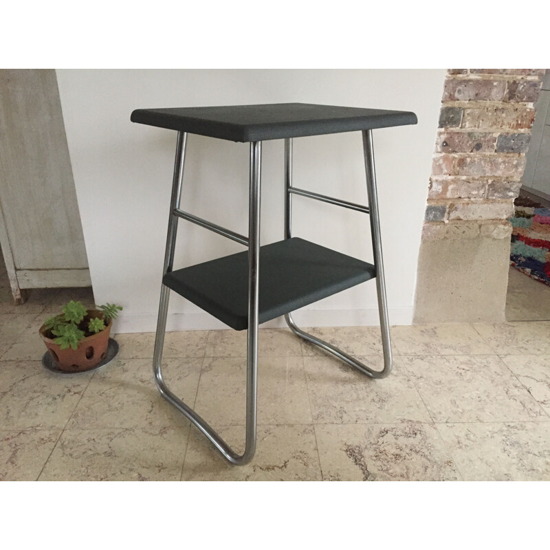 Vintage side table with 2 tops