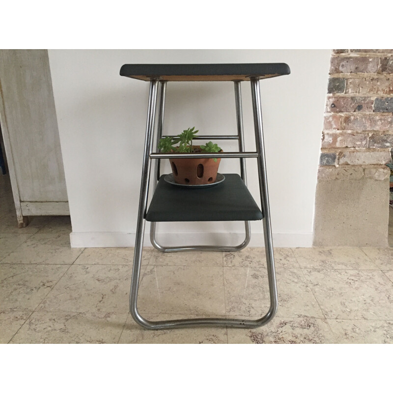 Vintage side table with 2 tops