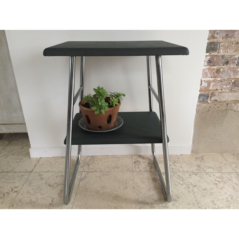 Vintage side table with 2 tops