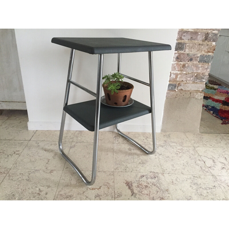 Vintage side table with 2 tops