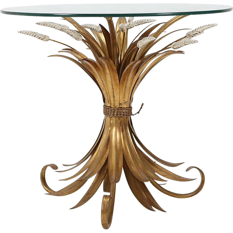 Vintage Coco Chanel gilded coffee table, 1960