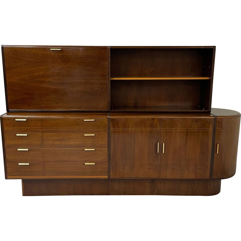 Vintage walnut sideboard by A.A. Patijn for Zijlstra, Dutch 1950