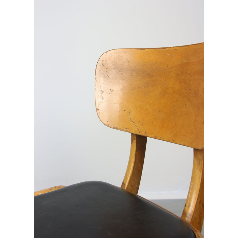 Mid-century Butterfly Italian leather chair
