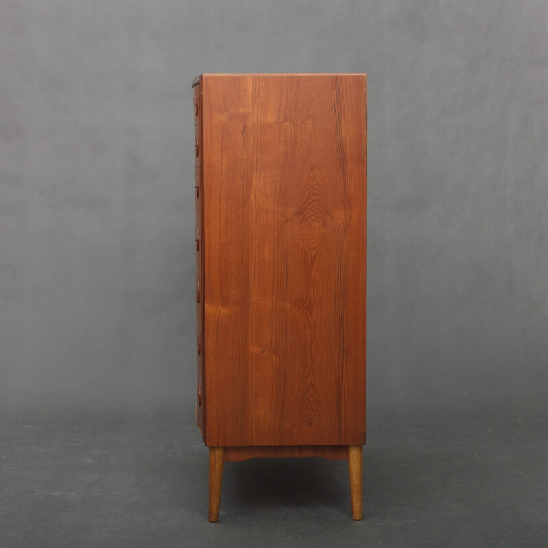 Mid century chest of drawers with 7 drawers, Kai KRISTIANSEN - 1960s