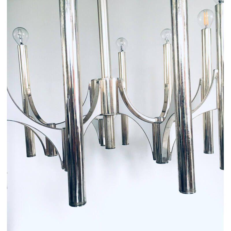 Vintage Orbit chandelier by Gaetano Sciolari for Sciolari, Italy 1970s