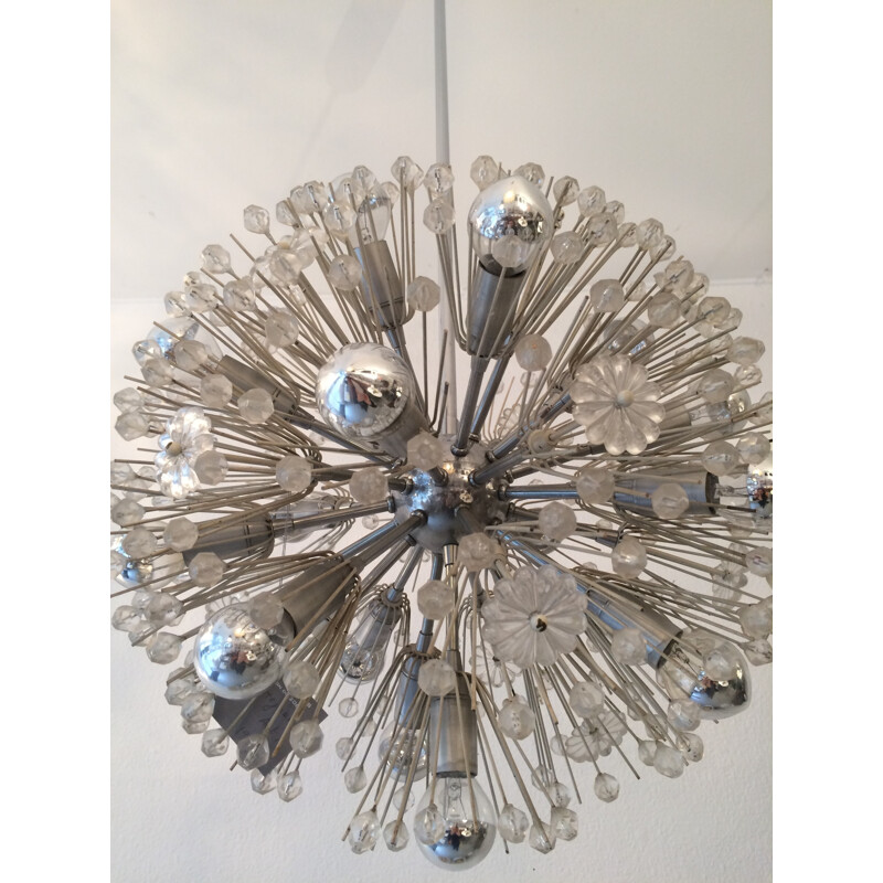 "Sputnik" chandelier in glass and metal, Emil STEJNAR - 1965