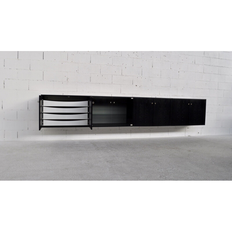 Berg wall sideboard in oakwood, Horst BRUNING - 1974