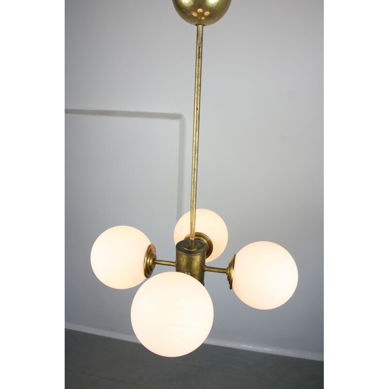 Lustre vintage en laiton 