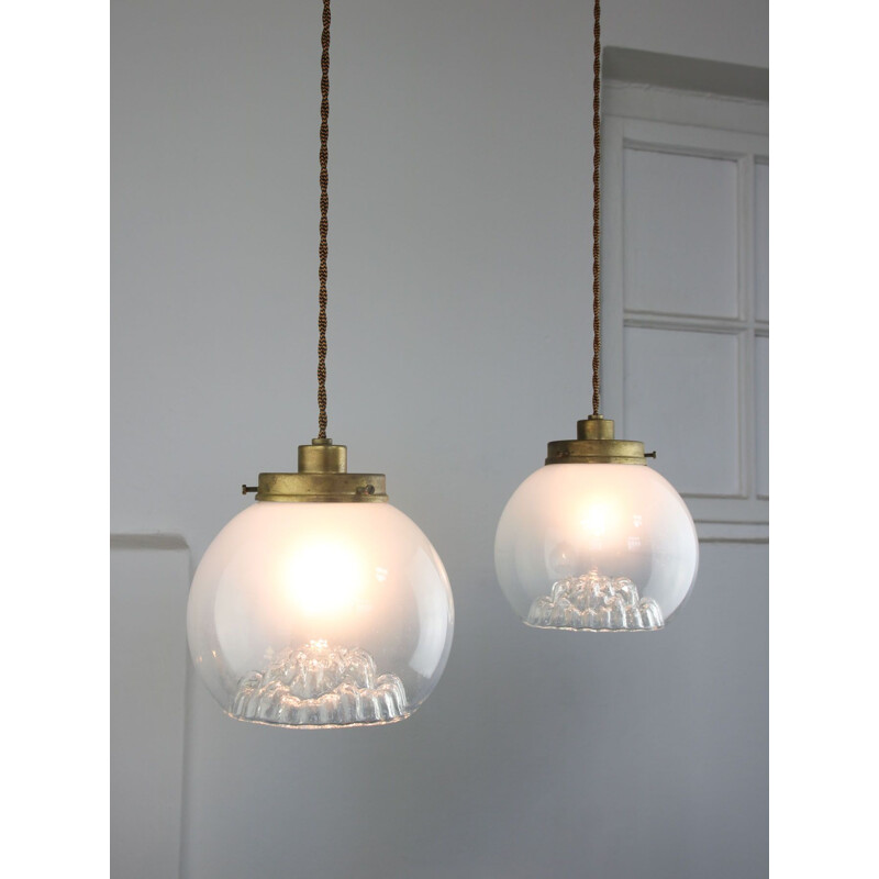 Vintage Murano glass pendant lamp