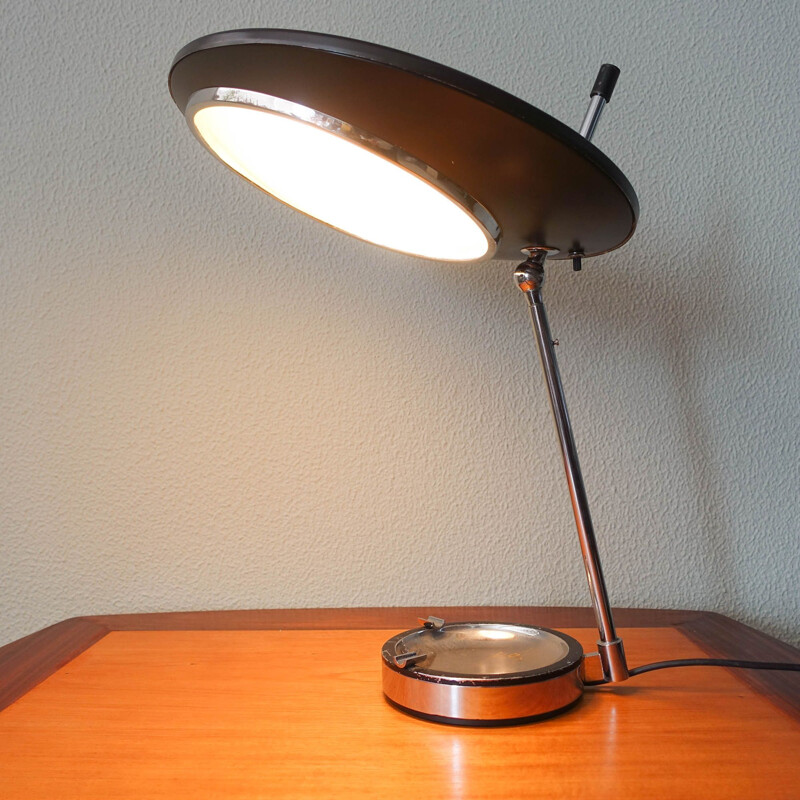 Vintage lamp model 567 in messing van Oscar Torlasco voor Lumi Milano, Italië 1959