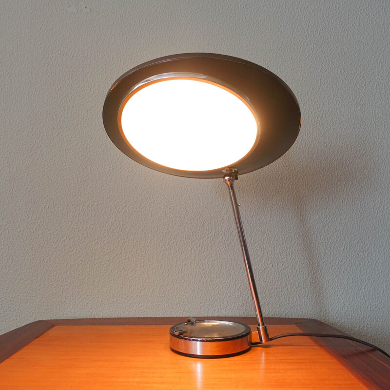 Lampe vintage modèle 567 en laiton par Oscar Torlasco pour Lumi Milano, Italie 1959