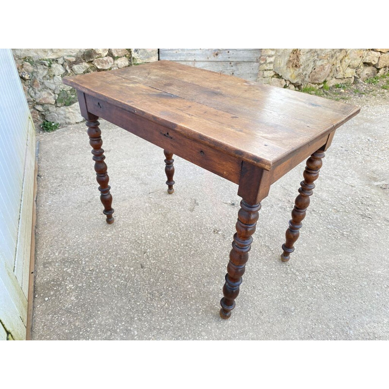 Mesa de madeira maciça Vintage