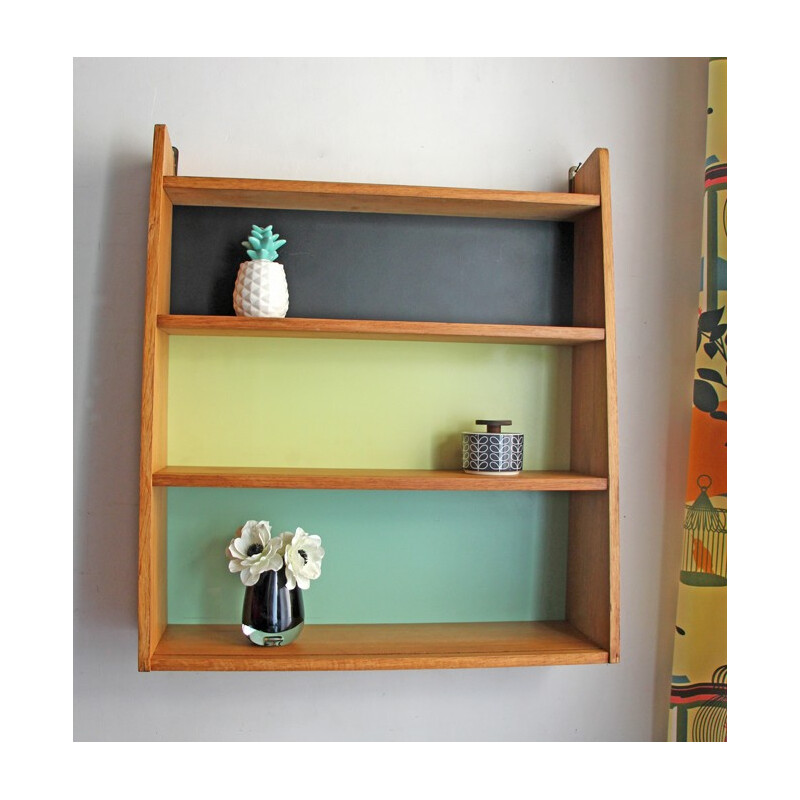 Wall shelves in wood - 1950s