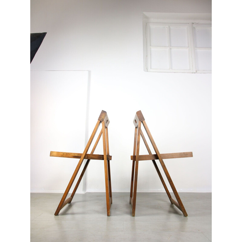 Pair of vintage Trieste chairs by Aldo Jacober