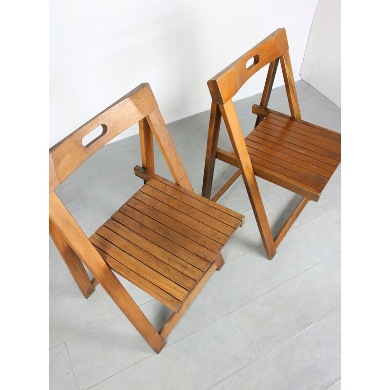 Pair of vintage Trieste chairs by Aldo Jacober