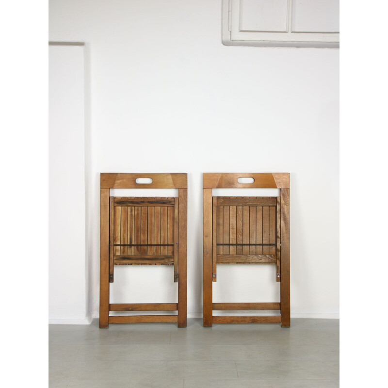 Pair of vintage Trieste chairs by Aldo Jacober