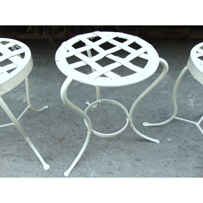 Muebles de jardín vintage blancos