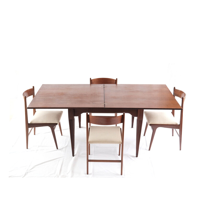 Vintage rosewood dining set by Ico Parisi, Itália 1960