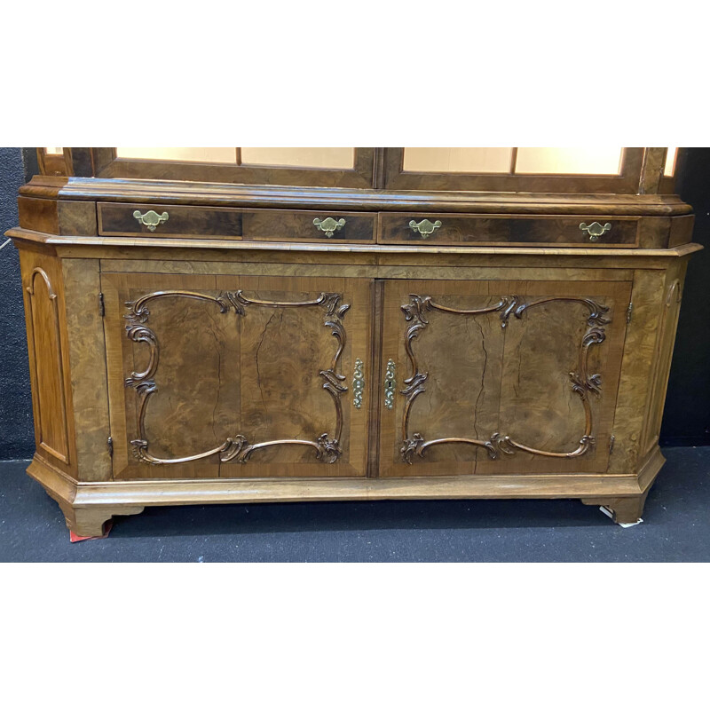 Vintage wooden display cabinet