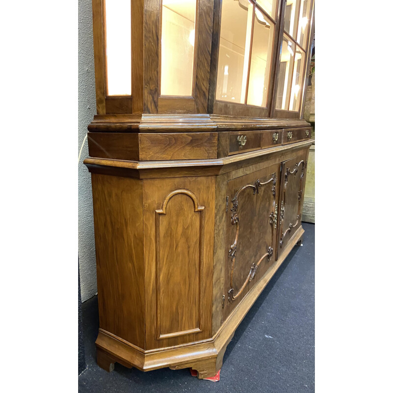 Vintage wooden display cabinet