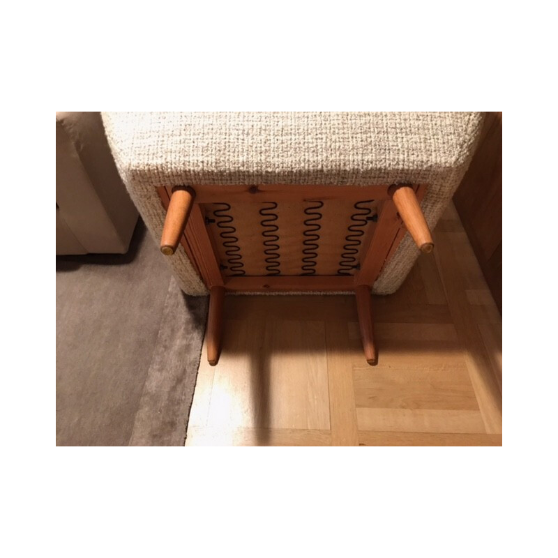 Mid century Danish armchair in beige fabric - 1970s