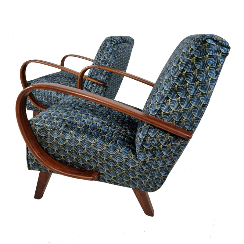 Paire de fauteuils vintage par Jindrich Halabala pour Up Závody, 1950