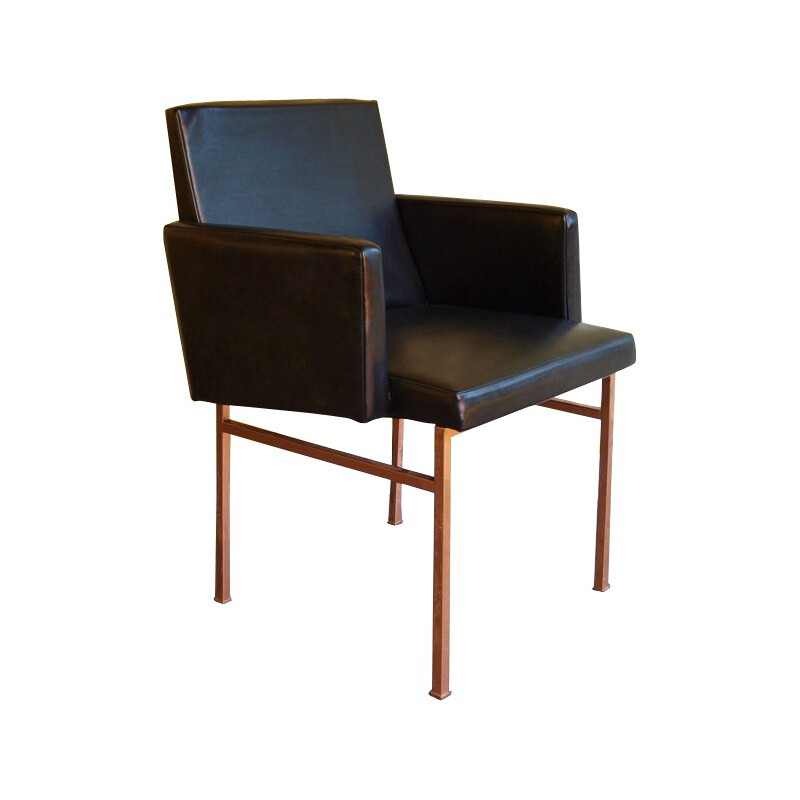 Pair of armchairs in leatherette - 1960s