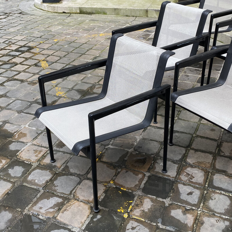 Vintage-Sesselpaar aus Aluminium von Richard Schultz, Italien 1966