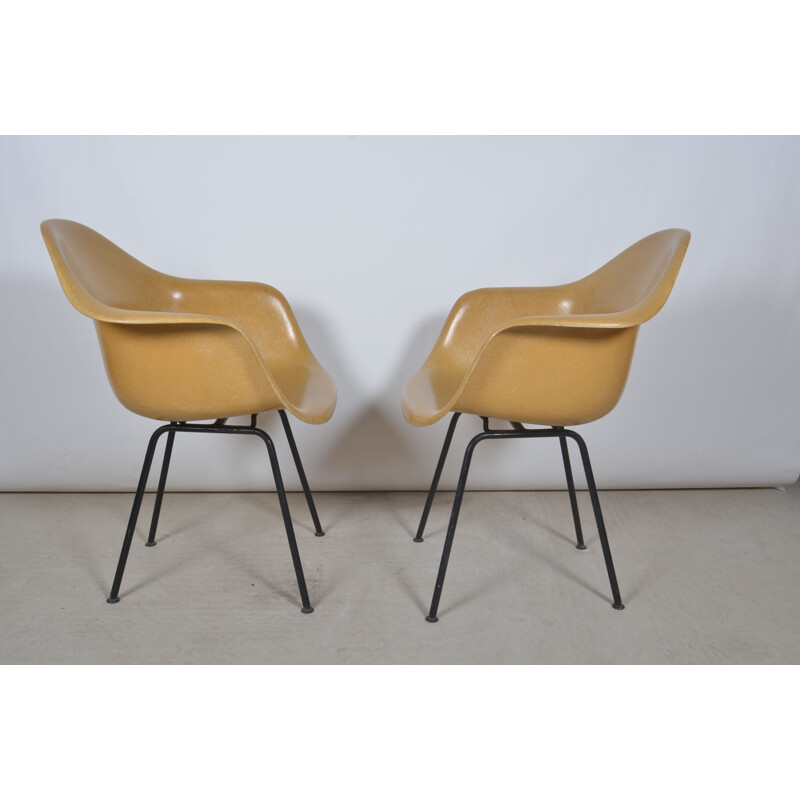 Pair of vintage Lah armchairs by Charles & Ray Eames for Mobilier International, 1955