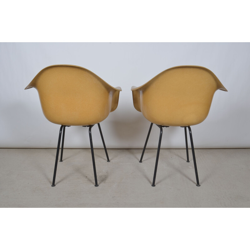 Pair of vintage Lah armchairs by Charles & Ray Eames for Mobilier International, 1955