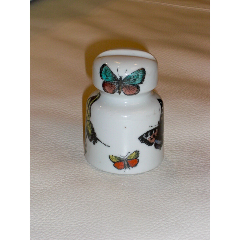 Italian ceramic paperweight with butterfly patterns, Piero FORNASETTI - 1950s