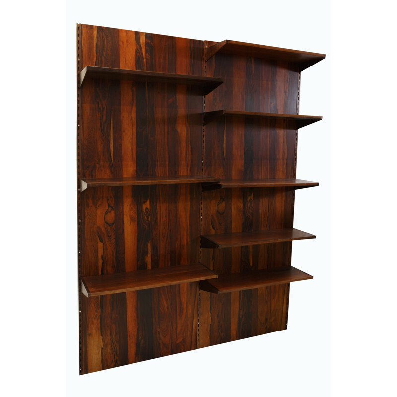 Vintage rosewood wall unit system by Kai Kristiansen, Denmark 1960