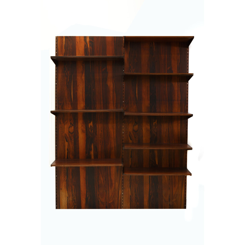 Vintage rosewood wall unit system by Kai Kristiansen, Denmark 1960