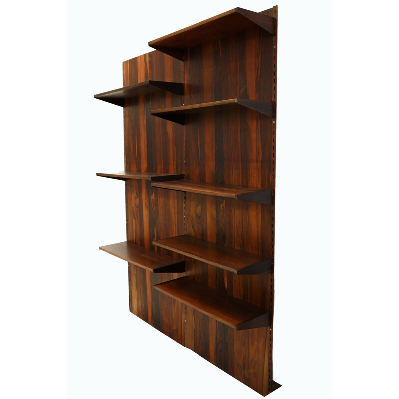 Vintage rosewood wall unit system by Kai Kristiansen, Denmark 1960