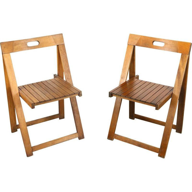 Pair of vintage Trieste chairs by Aldo Jacober