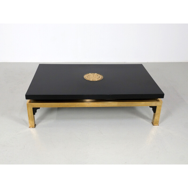 Grande table basse italienne extensible, Tommaso BARBI - 1970