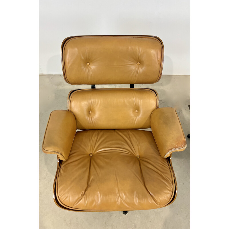 Fauteuil lounge vintage par Charles & Ray Eames pour ICF, 1970