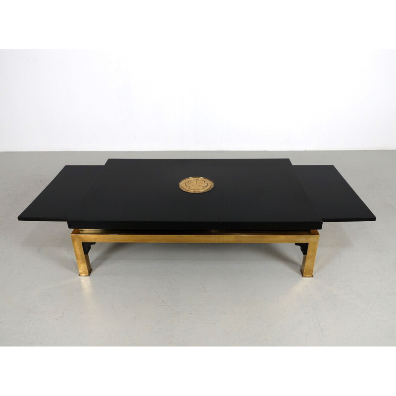 Grande table basse italienne extensible, Tommaso BARBI - 1970