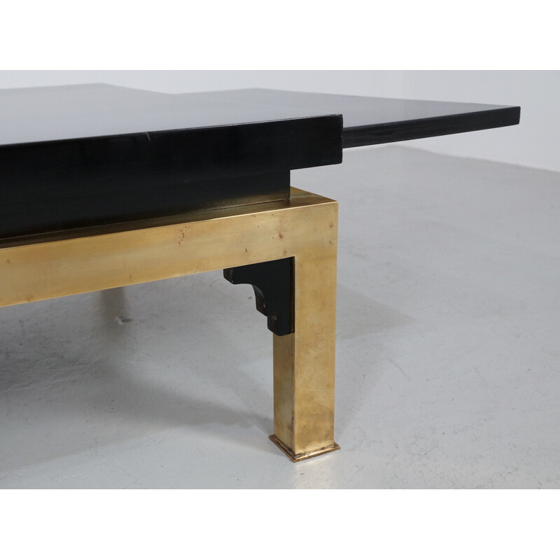 Grande table basse italienne extensible, Tommaso BARBI - 1970