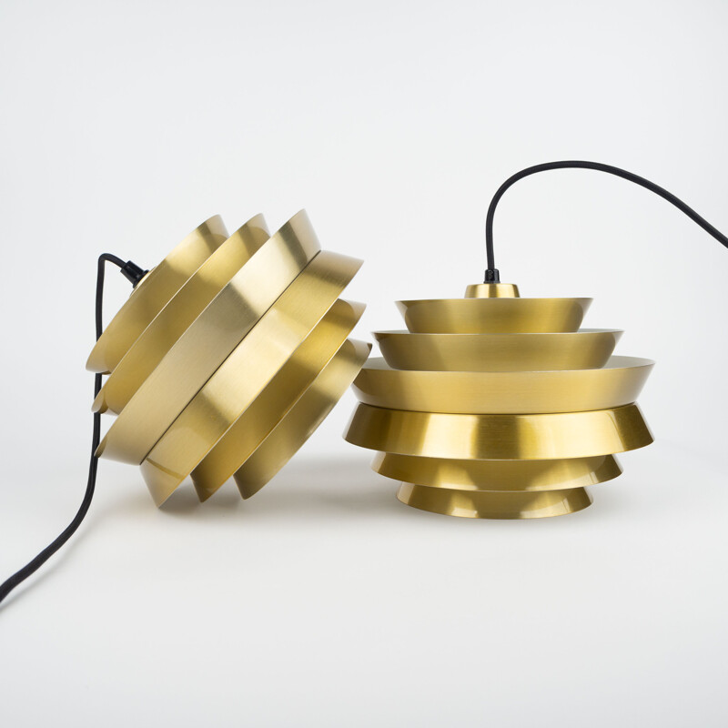 Pair of vintage Trava lamps by Carl Thore for Granhaga, 1960s