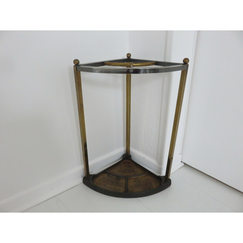 Vintage art deco bronze umbrella stand, 1930s