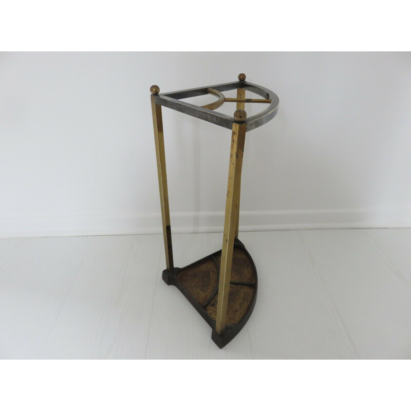 Vintage art deco bronze umbrella stand, 1930s