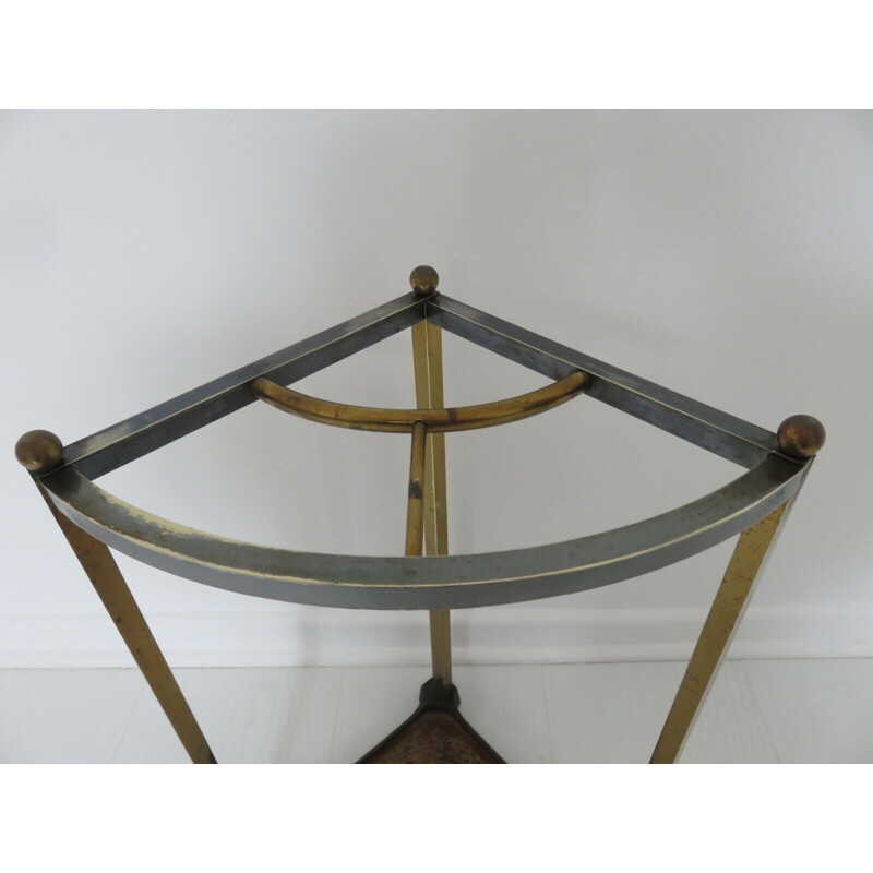 Vintage art deco bronze umbrella stand, 1930s