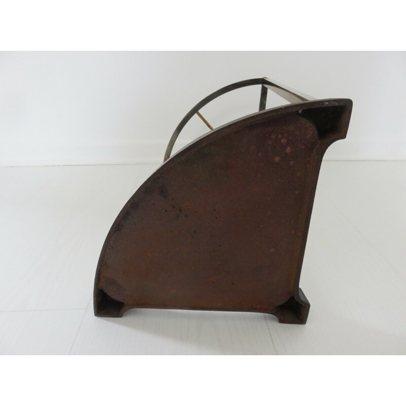 Vintage art deco bronze umbrella stand, 1930s