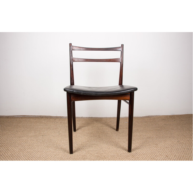 Set of 6 vintage rosewood chairs by Henry Rosengren-Hansen for Brande Mobelindustri, Denmark 1960