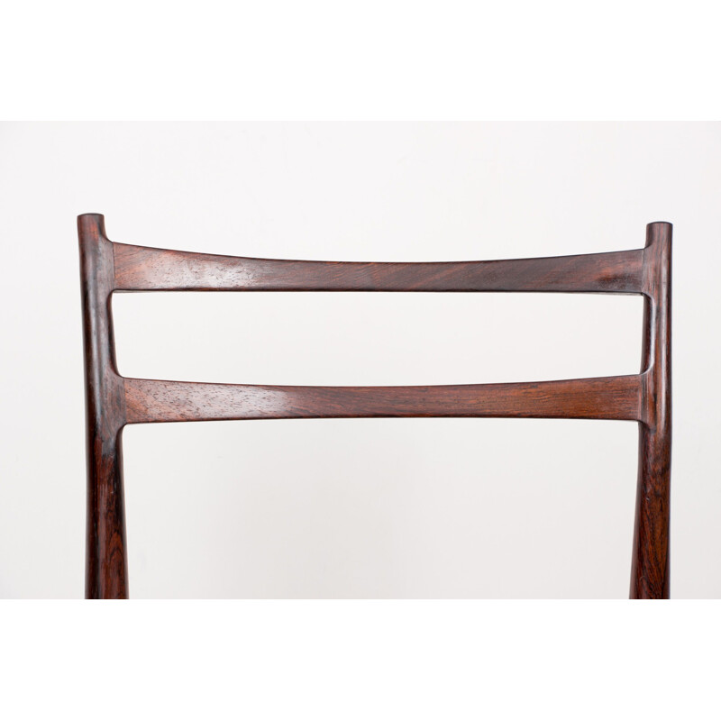 Set of 6 vintage rosewood chairs by Henry Rosengren-Hansen for Brande Mobelindustri, Denmark 1960