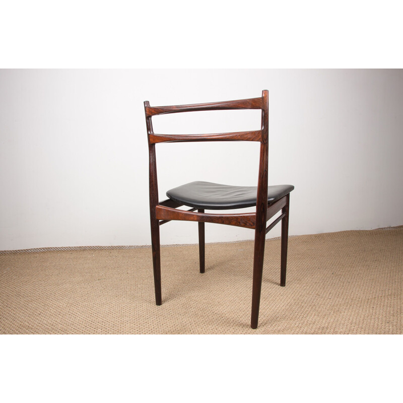Satz von 6 Vintage-Stühlen aus Palisanderholz von Henry Rosengren-Hansen für Brande Mobelindustri, Dänemark 1960