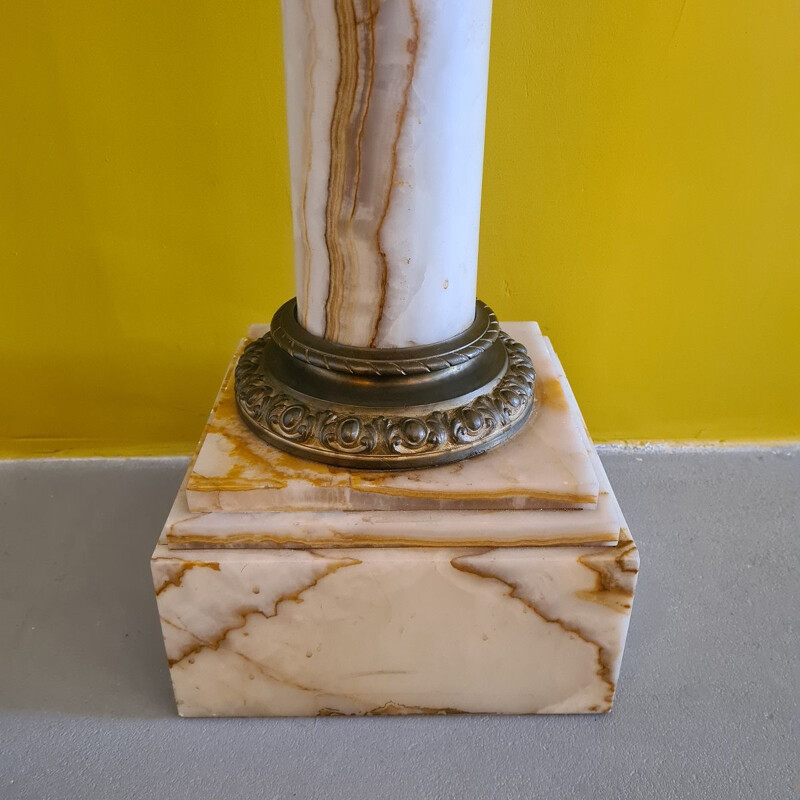 Antique vintage onyx pedestal, 1880