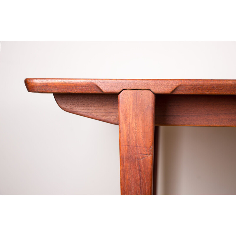 Vintage Danish teak extension table by Henry Rosengren-Hansen for Brande Mobelindustri, 1960