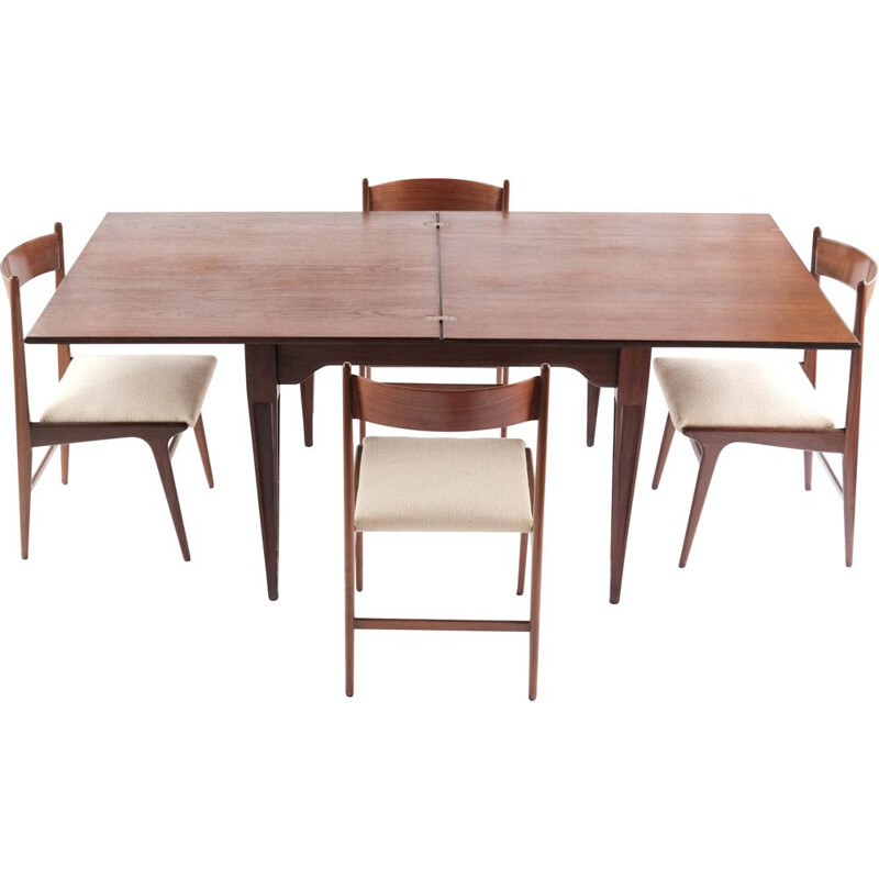 Vintage rosewood dining set by Ico Parisi, Italy 1960